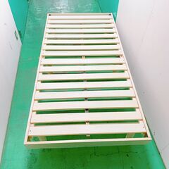 【シングル】マットレス付き ベッド 3段階高さ調節 天然木 すのこ ポケットコイルマットレス ベッドマットレス コイルマットレス ベッドフレーム ローベッドの画像