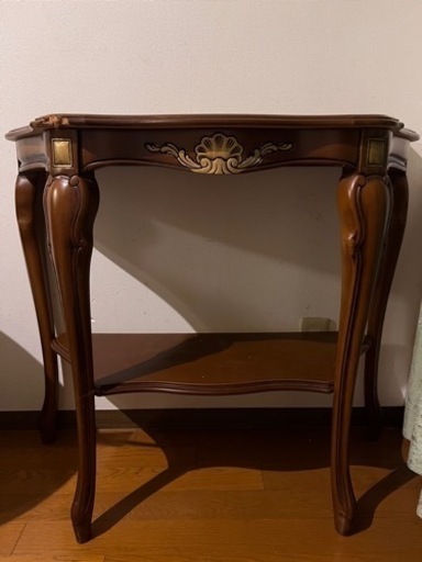 コンソール猫足テーブル傷あり