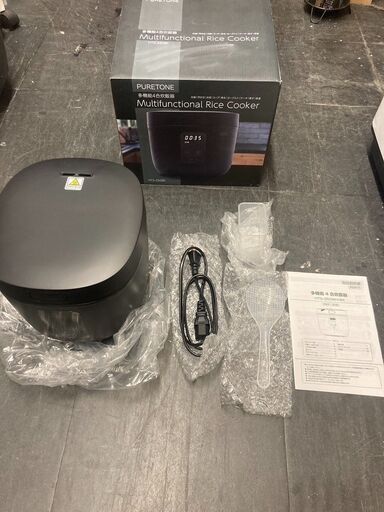 ☆未使用￥4,800！PURETONE　多機能4合炊飯器　家電　HTS-350BK型　【BB230】