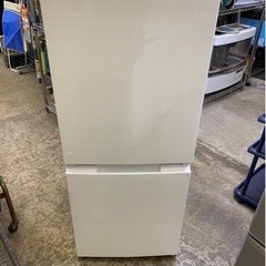 万代店　2020年製★美品 中古★SHARP 152L 耐熱100℃のトップテーブル★つけかえどっちもドア採用！2ドア冷蔵庫【SJ-D15G-S】