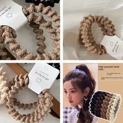 ねじねじヘアゴム6本セット（新品）の画像