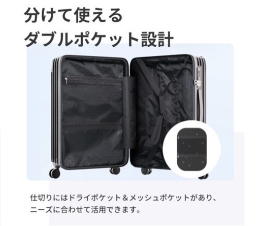 スーツケース　キャリーバッグ　キャリーケース　シルバー　S【新品未使用品】
