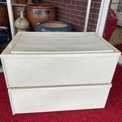 無料！！押入れ収納ケース★プラケース★2個セット【こちらは店舗です。浜村鹿野温泉ICから3分 買取本舗 宮本リサイクル 営業時間９～１９時 定休日水曜日】の画像