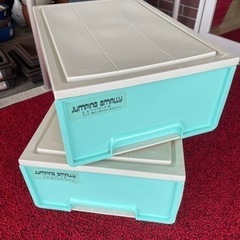 無料！！押入れ収納ケース★プラケース★2個セット【こちらは店舗で...