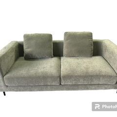 ルームデコ 2人掛けソファ オットマン付 ライトグレー 参考価格