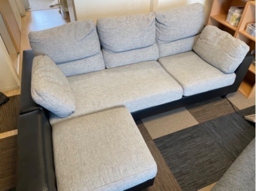 【引き取り待ち】★ソファ ソファー 3人掛け L字 3P カウチソファ カウチソファー 三人掛け ローソファー ★