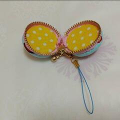 【ハンドメイド】マカロンポーチ　コインケースの画像