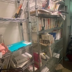 スチール製の大容量本棚（×2）をお譲りしますの画像