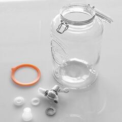 KILNER (キルナー) ドリンクディスペンサー　蛇口付き 新品未使用  5.0L  径180×高さ310mmの画像