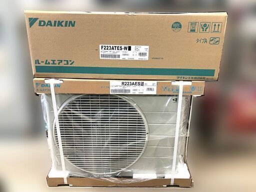 【札幌市内配送可】新品 ダイキン/DAIKEN ルームエアコン S223ATES-W Eシリーズ スタンダードモデル おもに6畳用 2023年モデル