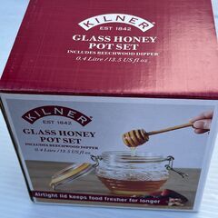 KILNER キルナー ハニーポット & ドリズラー 0.4L 38-2062-00 径10×高さ10.5cm クリアの画像