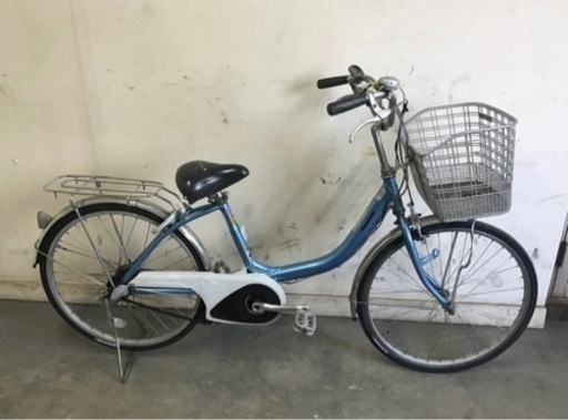 131□岐阜発　△Panasonic 電動自転車/24インチ/走行確認/アシスト未確認/充電器なし/防犯有り/鍵有り/サドル破れ有り/ジャンク品/R5.1/19□