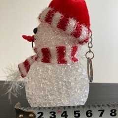 光る雪だるまの画像