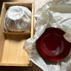 【お取引き完了しました】新品未使用品　会津塗漆器　御汁椀の画像