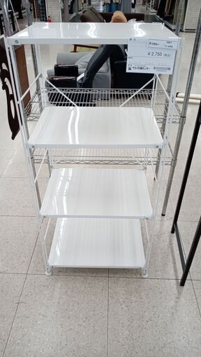 ★ジモティ割あり★  棚 白 H120×D40×W53 クリーニング済み TJ4498