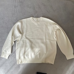 新品　2着　GU メンズMサイズ　ニット　セーター　ホワイト