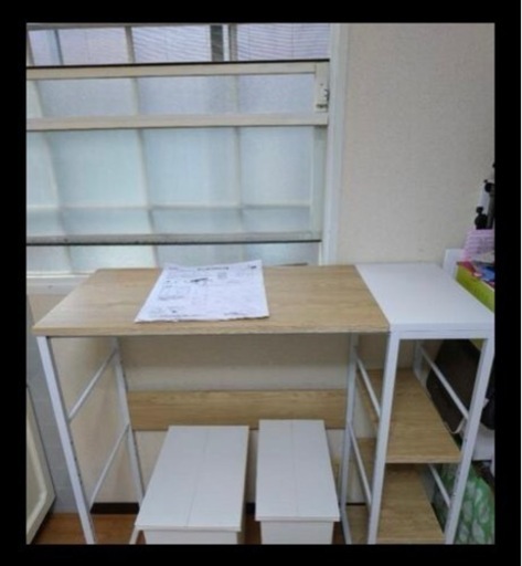 家具 オフィス用家具 机　ゴミ箱上収納　キッチンボード
