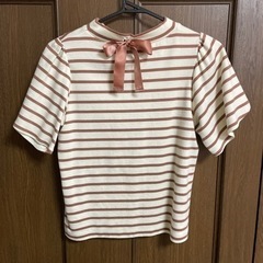 ボーダー夏服  半袖レディースの画像