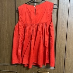夏服 コットンブラウス ノースリーブの画像