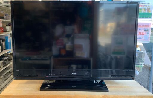 【テレビ40V】スタンド、オートターン機能、Blu-rayﾚｺｰﾀﾞｰ、ﾊｰﾄﾞﾃﾞｨｽｸ内臓付きテレビ　三菱 2018年製　40インチ　ケイラック朝霞田島店　GM963