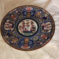 昭和レトロがお好きな方へ美品　富永陶園昭和レトロ大皿ヴィンテージ...