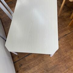リサイクルショップどりーむ鹿大前店 №8535  折りたたみテーブル　キレイな白♪　状態良好♪の画像
