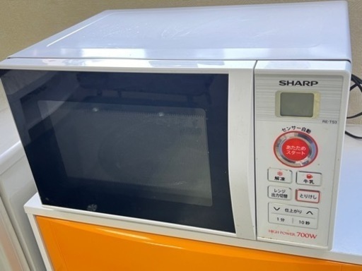 SHARP 電子レンジ　ターンテーブル　RE-TS3-W5 2017年製