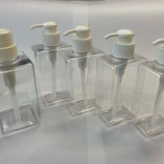 PET製クリアポンプボトル　280ml・400ml