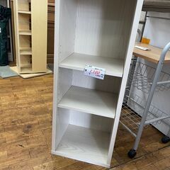 リサイクルショップどりーむ鹿大前店 №8682 カラーボックス　三段収納　白　汎用性ばっちり♪の画像