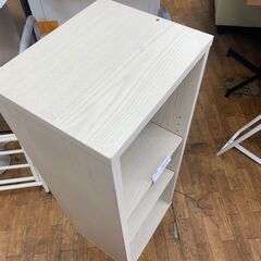 リサイクルショップどりーむ鹿大前店 №8682 カラーボックス　三段収納　白　汎用性ばっちり♪の画像