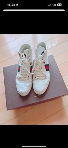 GUCCI　シェリーライン　ハイカットスニーカー