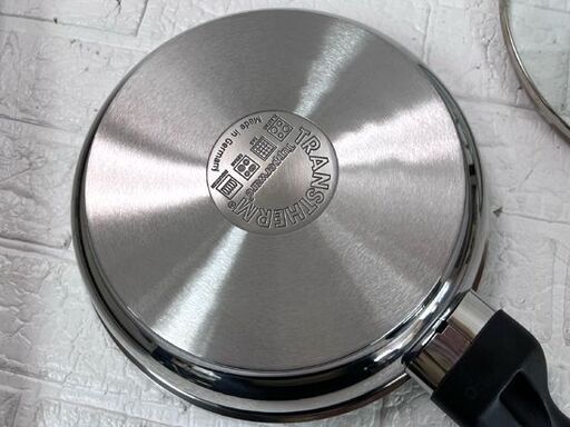 保管未使用 タッパーウェア 24cm フライパン 強化ガラスフタ付 IH対応 