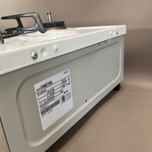 Rinnai ガスコンロ 2口 ガステーブル DCM01BEL 2017年製 プロパンガス用 水無し片面焼グリル 左強火 LPガス用 