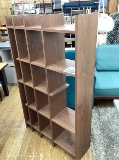 KC-1【新入荷　アウトレット】志岐インテリア　NOKO ハイシェルフ　ブラウン