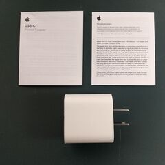 Apple純正 20W USB-C電源アダプタ　【未使用】の画像