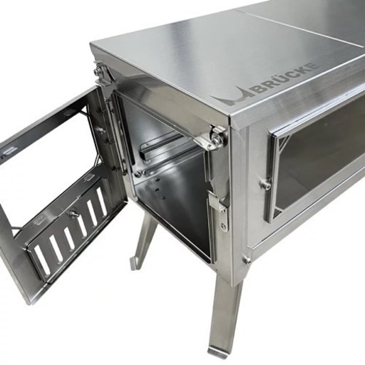 【最終値下げ中！購入受付3/2まで】薪ストーブ 折り畳み 収納バッグ付き キャンプ アウトドア サウナストーブ アウトドアテントストーブ キャンプストーブ 煙突付き 焚き火 ソロキャンプ 暖房 暖炉 コンパクト 軽量 BRUCKE ブリュッケ