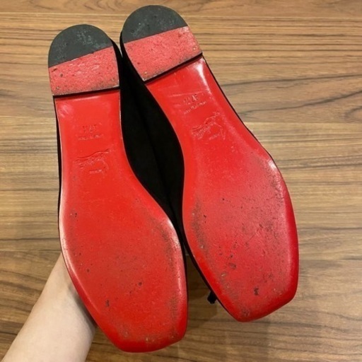 美品　クリスチャンルブタン　フラット　バレーシューズ　37.5