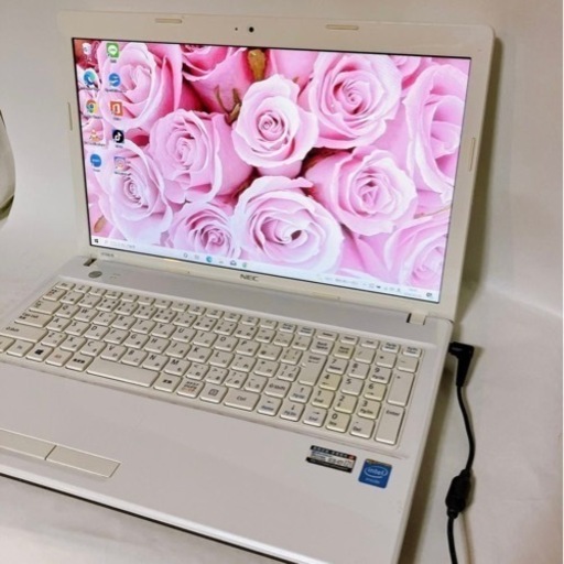 初期設定済み WEBカメラ/DVDつき 人気の白　Lavie NEC ノートパソコン