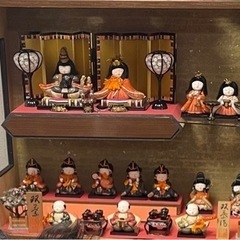 ひな人形　飾り棚の画像