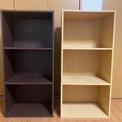 3段カラーボックスの画像