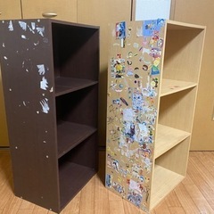 3段カラーボックスの画像