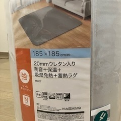ニトリ　蓄熱ラグ　サイズ185✖️185cm の画像