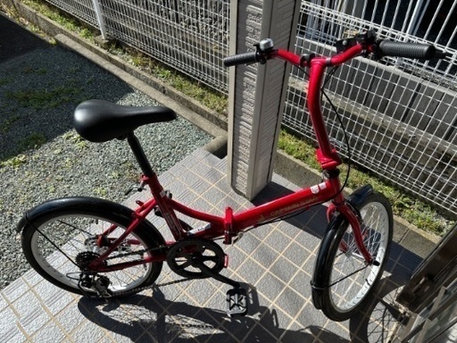 【交渉中】キャプテンスタッグ　折り畳み自転車　6段変速　20インチ