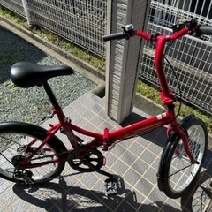【交渉中】キャプテンスタッグ　折り畳み自転車　6段変速　20インチ