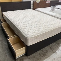 愛品館 江戸川店 ダブル】IDC大塚（大塚家具） ダブルベッド ID:153 