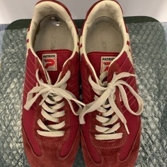 パトリック　スニーカー　レッドの画像