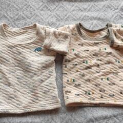 2月まで❗キルト　あったか肌着　80 　車　男の子　子供服