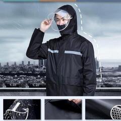 レインウエア上下XL★中古の画像