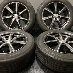 【DUNLOP ENASAVE EC300+ 215/60R17】夏タイヤ【Lodifa XT7 17インチ 7J5HPCD114.3+48】エスティマ C-HR等　(VTH879)