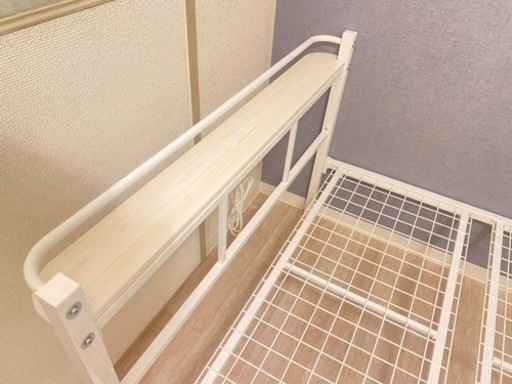 シングルパイプベッド　ホワイト　ニトリ